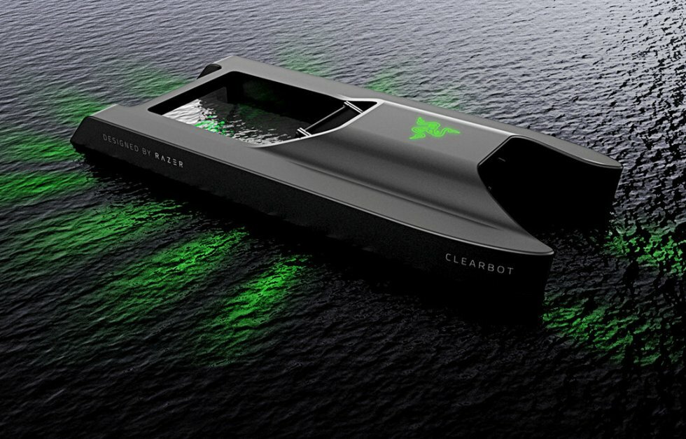 Razer AI-båd der identificerer og opsamler 250 kilo microplast per tur