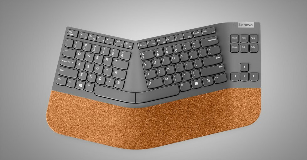 Lenovo Go Wireless Split Keyboard - Lenovo kører den ind med kork og vildt design på nye Lenovo Go accessories