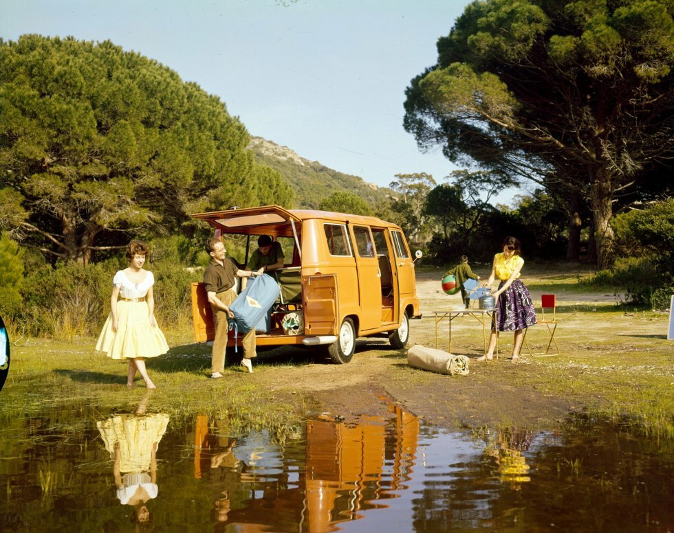 Renault Estafette er 1960'er-inspirationskilden til hippie-hotellet - Foto: Renault - Renault Hippie Caviar Hotel