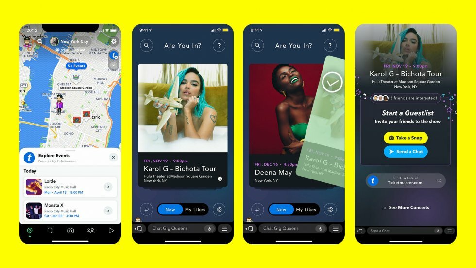 Snapchat vil sælge koncerter