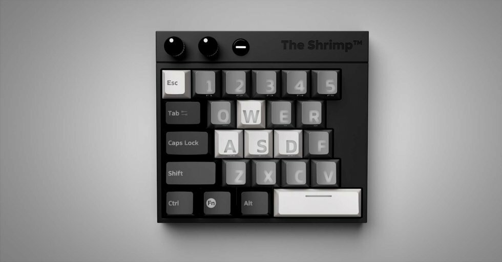 The Shrimp gaming keyboard
