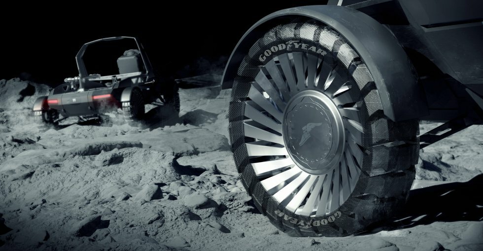Goodyear udvikler nye dæk til månekøretøjer