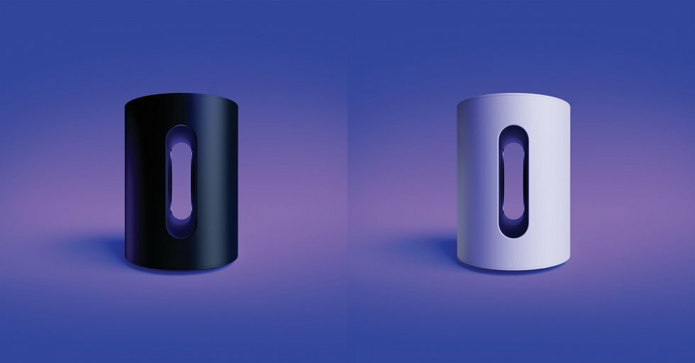 Den nye Sub Mini kommer i farverne sort og hvid - Billigere subwoofer til Sonos-systemet: Sonos Sub Mini