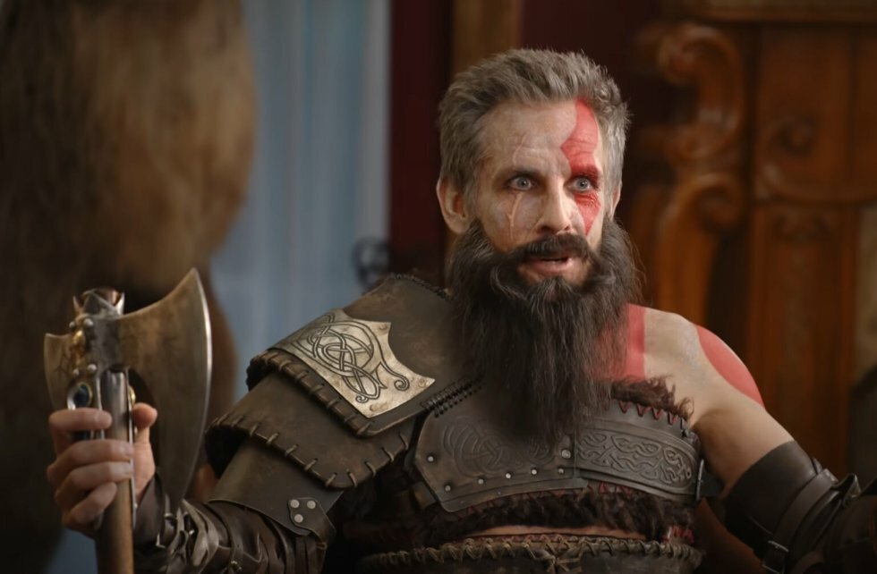 Ben Stiller er far-terapist for LeBron James og John Travolta i God of War-sketch