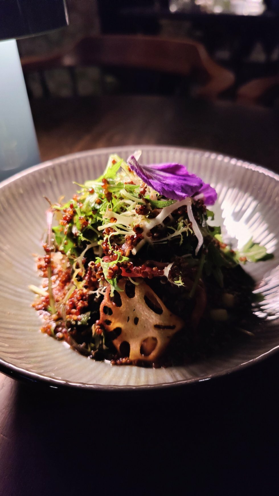quinoa-salat. - Restaurant-anmeldelse: Restaurant ISSEI