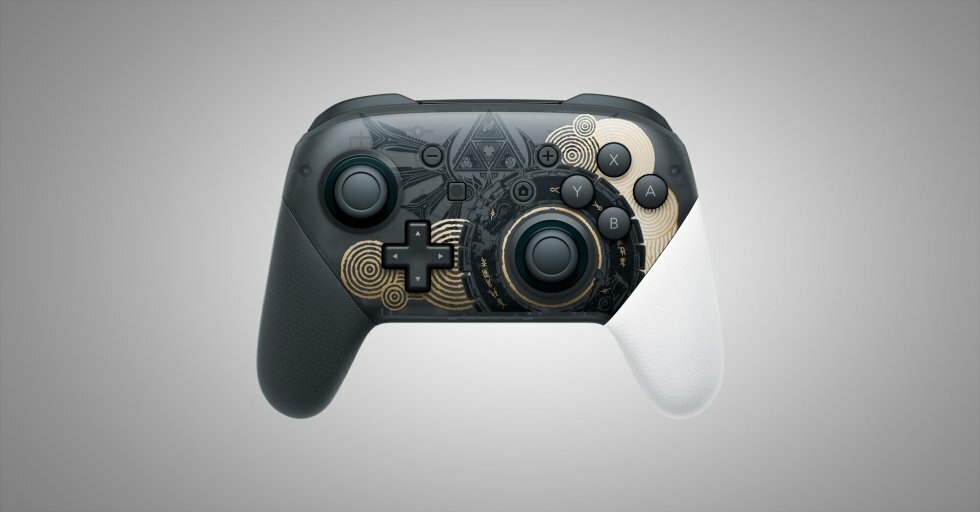 Nintendo Switch - OLED Model The Legend of Zelda: Tears of the Kingdom Edition Pro Controller - Nintendo Switch OLED Legend of Zelda-edition