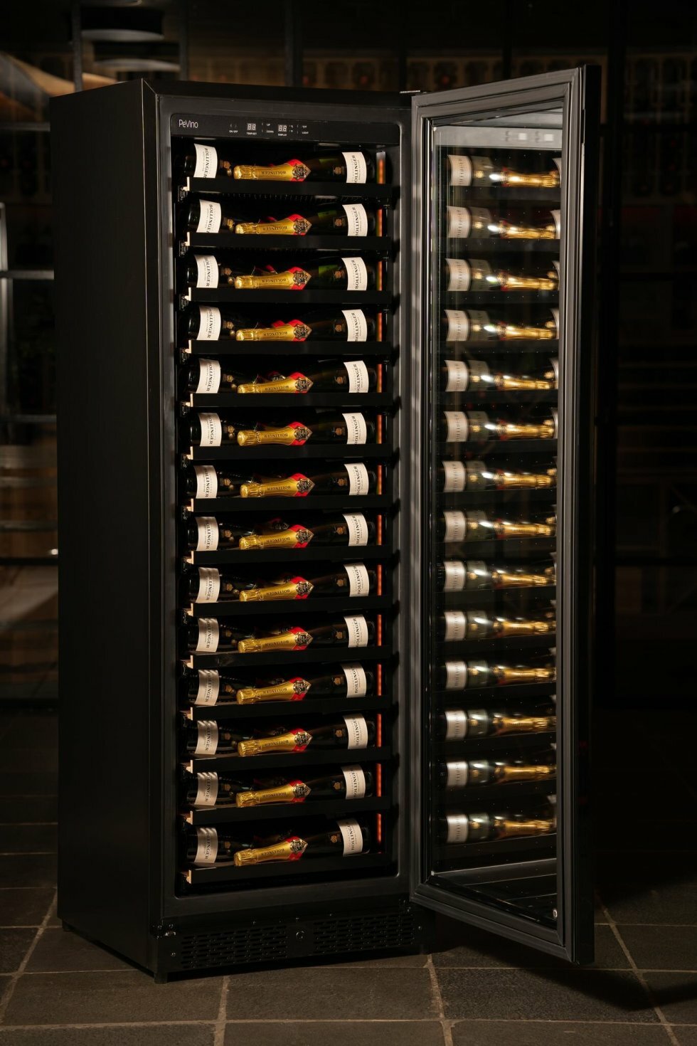 PeVino Imperial Eco - Verdens mest energieffektive vinkøleskab i fuld højde - Verdens mest energibesparende vinkøleskab er dansk