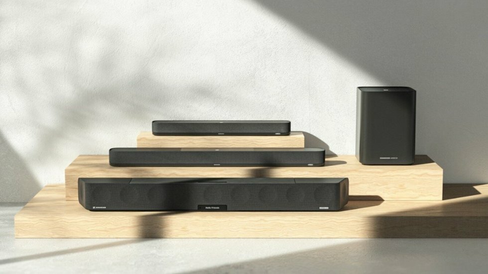 Ambeo-familien med den nye Mini øverst. Foto: Sennheiser - Sennheisers nyeste soundbar er klar til at tage kampen op mod Sonos Beam?