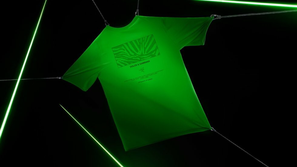 Razer x D&G - Green t-shirt - Dolce & Gabbana indleder samarbejde med gamermærket Razer
