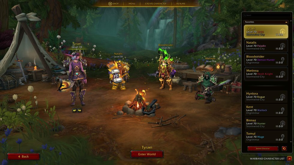 Warbands startskærmen Foto - Blizzard Entertainment - The War Within: Hands-on med World of Warcrafts ihærdige forsøg på en genstart