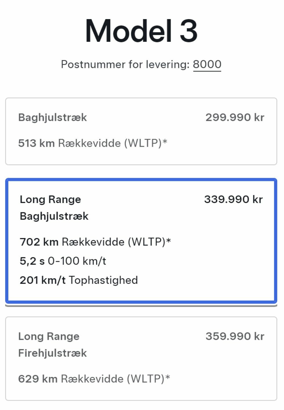 Tesla.com - Teslas nye Model 3 Long Range sprænger rammerne: 702 kilometer på en opladning