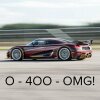 Koenigsegg Agera RS 0-400-0 - Koenigsegg Agera RS smadrer Bugattis 0-400 km/t rekord