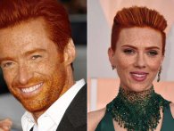 Hollywood-stjerner forvandles til gingers