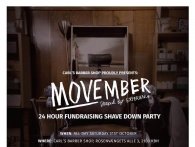 24-timers Movember Shave Down ved Carl's Barber Shop