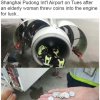 Twitter - Fly bliver forsinket, efter ældre kvinde smider mønter ind i motoren med ønsket om en sikker flyvetur