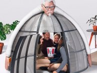 KFC lancerer et telt, der blokerer for internettet for at gøre folk mere nærværende
