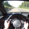 Se en Audi RS6 løbe tør for speedometer på Autobahn