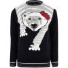 River Island - Navy Slim Fit Polar Bear Christmas Jumper, 235 kroner.  - Klar til julefrokost: 25 (grimme) juletrøjer 