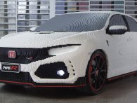 Honda Civic Type R bygget med 320.000 LEGO-klodser