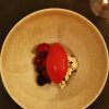 Friske bær, Creme Fraiche 38% og fermenteret hindbæris - Restaurant Tolv: Nyåbnet restaurant med sæsonkærlighed kommer bragende fra start
