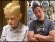 Robert Downey Jr, Tom Hollland og Chris Evans hylder drengen der forsvarede sin søster mod hundebid