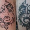 Nørdet Dragon-ball tattoo på den helt rigtige måde - tjek lige den fede fortolkning af tidlig Buu Saga! - De Danske Tatovører: Andreas Krappe