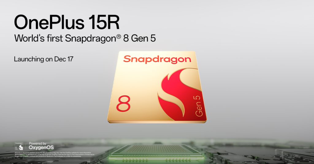 OnePlus 15R bliver den første med Snapdragon 8 Gen 5 og det kan mærkes