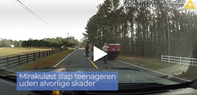 Stjålet SUV, høj fart og et mirakel på fire hjul