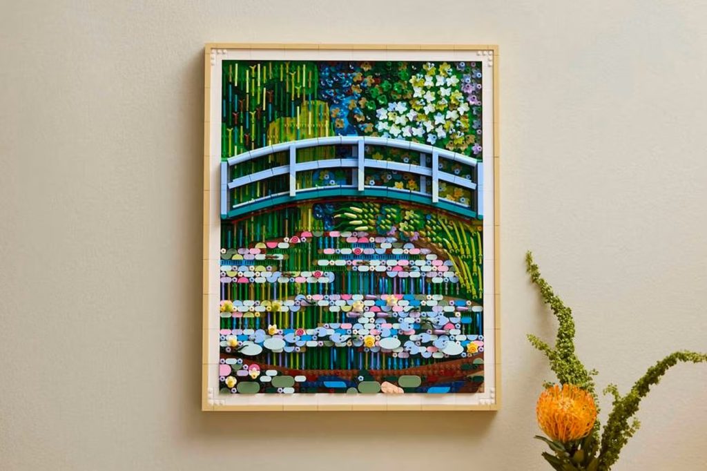 Monet i mursten: LEGO slipper 3.179-klodsers kunstværk til væggen