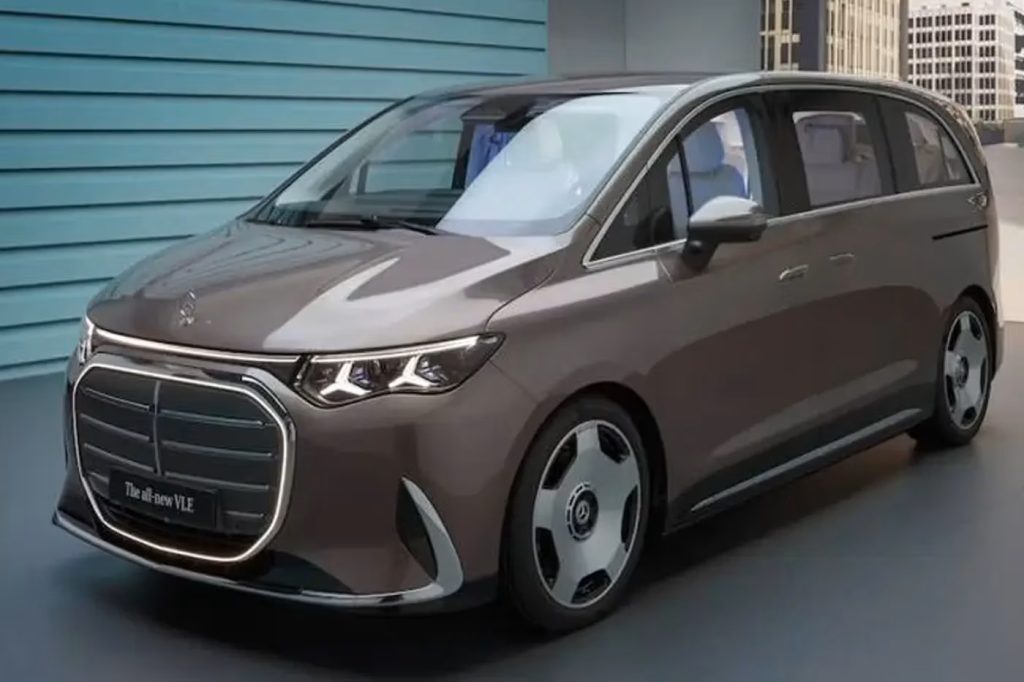 Mercedes løfter sløret for elektrisk luksusvan: Den nye VLE