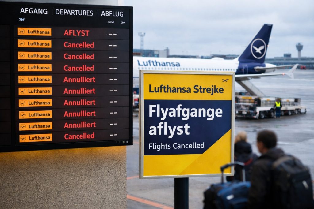 Strejke påvirker flytrafikken i Billund