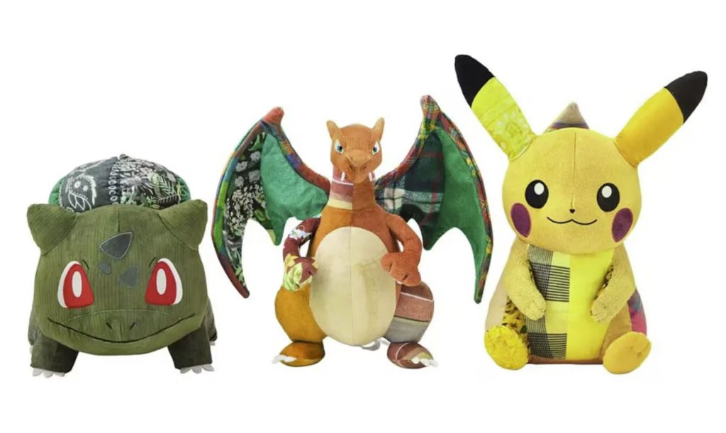 Pokémon får vintage-makeover: Pikachu, Bulbasaur og Charizard kommer som unikke bamser