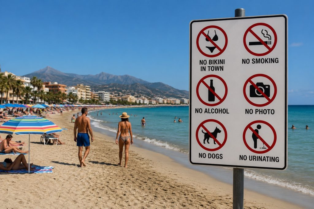 Tatoveringer, bikinier og selfies: De mærkelige strandregler, der overrasker turister