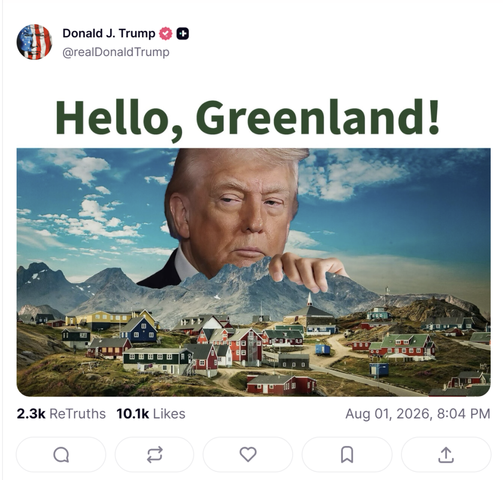 Først “51st State” – nu “Hello, Greenland”: Er det Trumps skjulte plan?