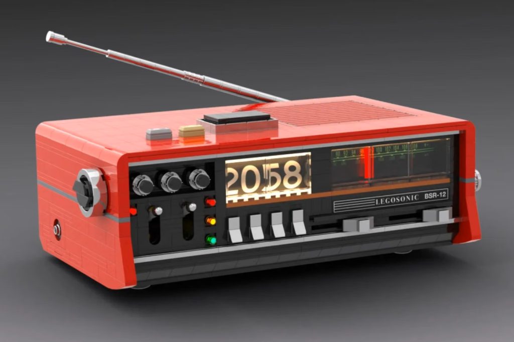 LEGO-fan har bygget en 1.400 klodser stor clockradio fra 80’erne