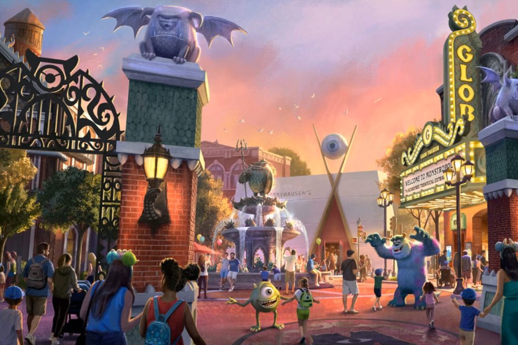 Disney bygger et helt Monsters, Inc.-land med hængende rutsjebane og animatronisk sushi-kok